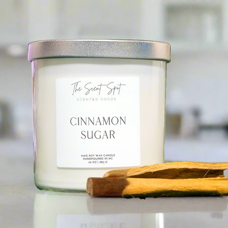 sugared cinnamon candle