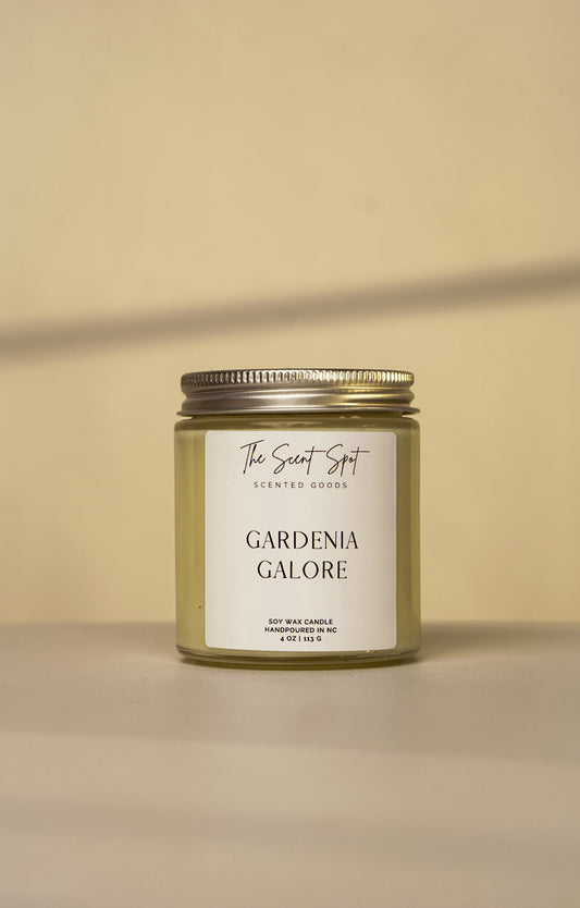 The Scent Spot Gardenia Galore CandleCandleThis candle captures the essence of a blooming gardenia plant in full bloom. The delicate, sweet aroma of the gardenia flower is infused in the candle, providing a rGardenia Galore Candle