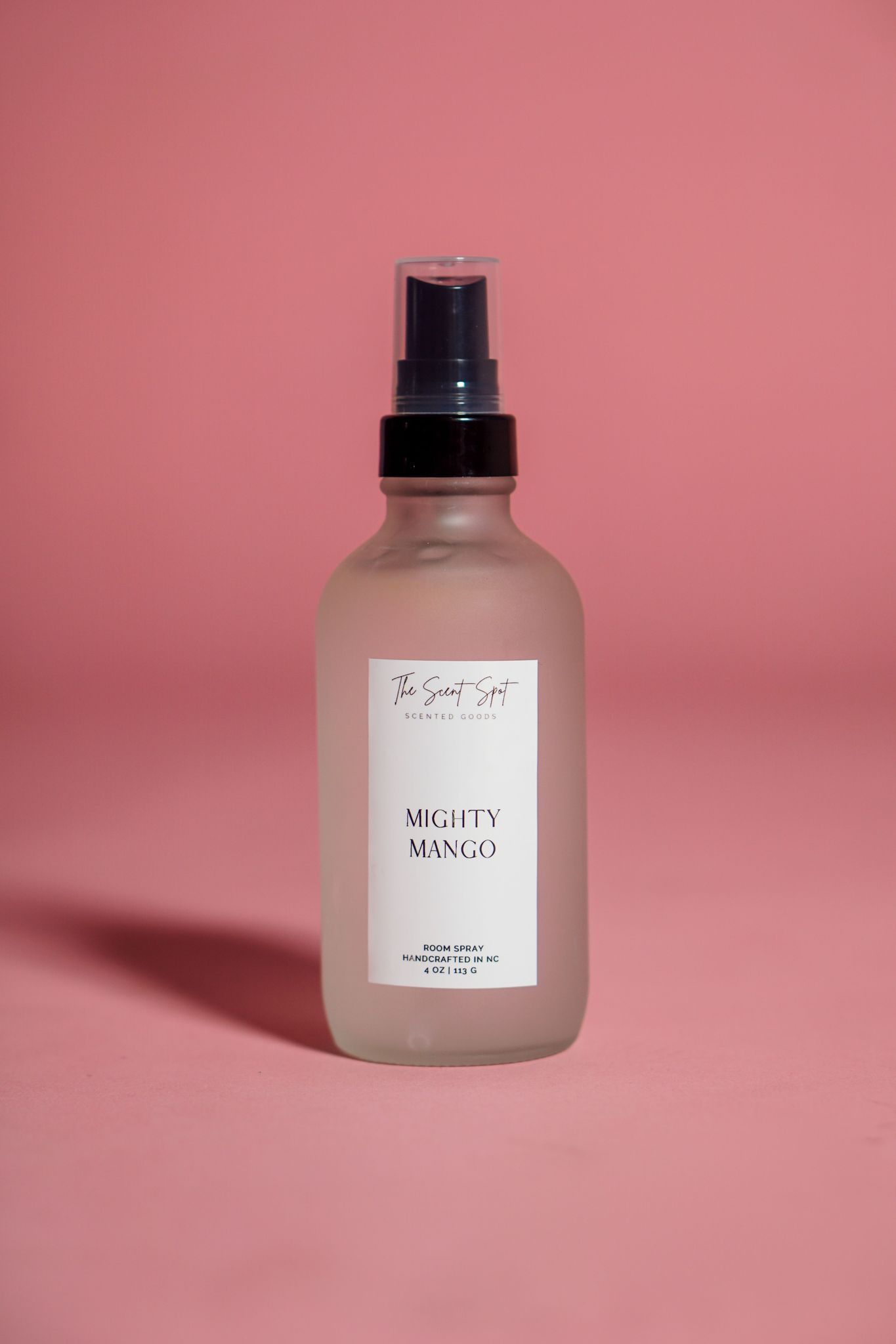 The Scent Spot Mighty Mango Room SprayRoom SprayMighty Mango Notes:
Top: Orange, Pineapple
Middle: Peach, Mango
Base: Sugar, Coconut Milk
 
100% natural with no chemicals or toxins.
This item is part of our summerMighty Mango Room Spray
