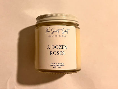 A Dozen Roses Candle
